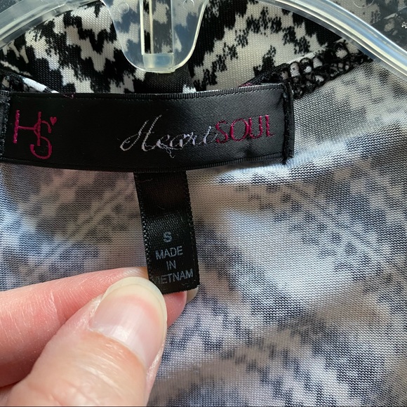 Heart Soul black and white size small patterned maxi dress - Picture 6 of 6